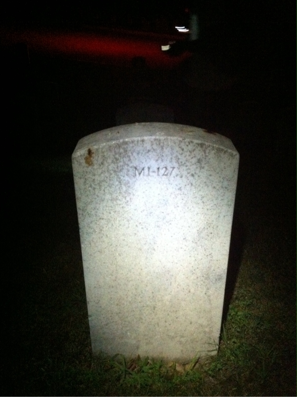 Back of headstone — Frank Blaha