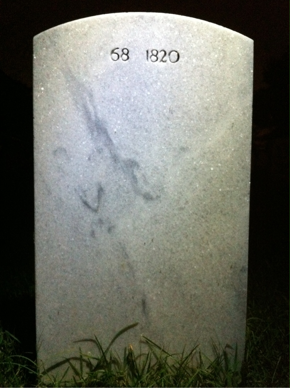 Back of headstone — Thomas Alexander Hairston