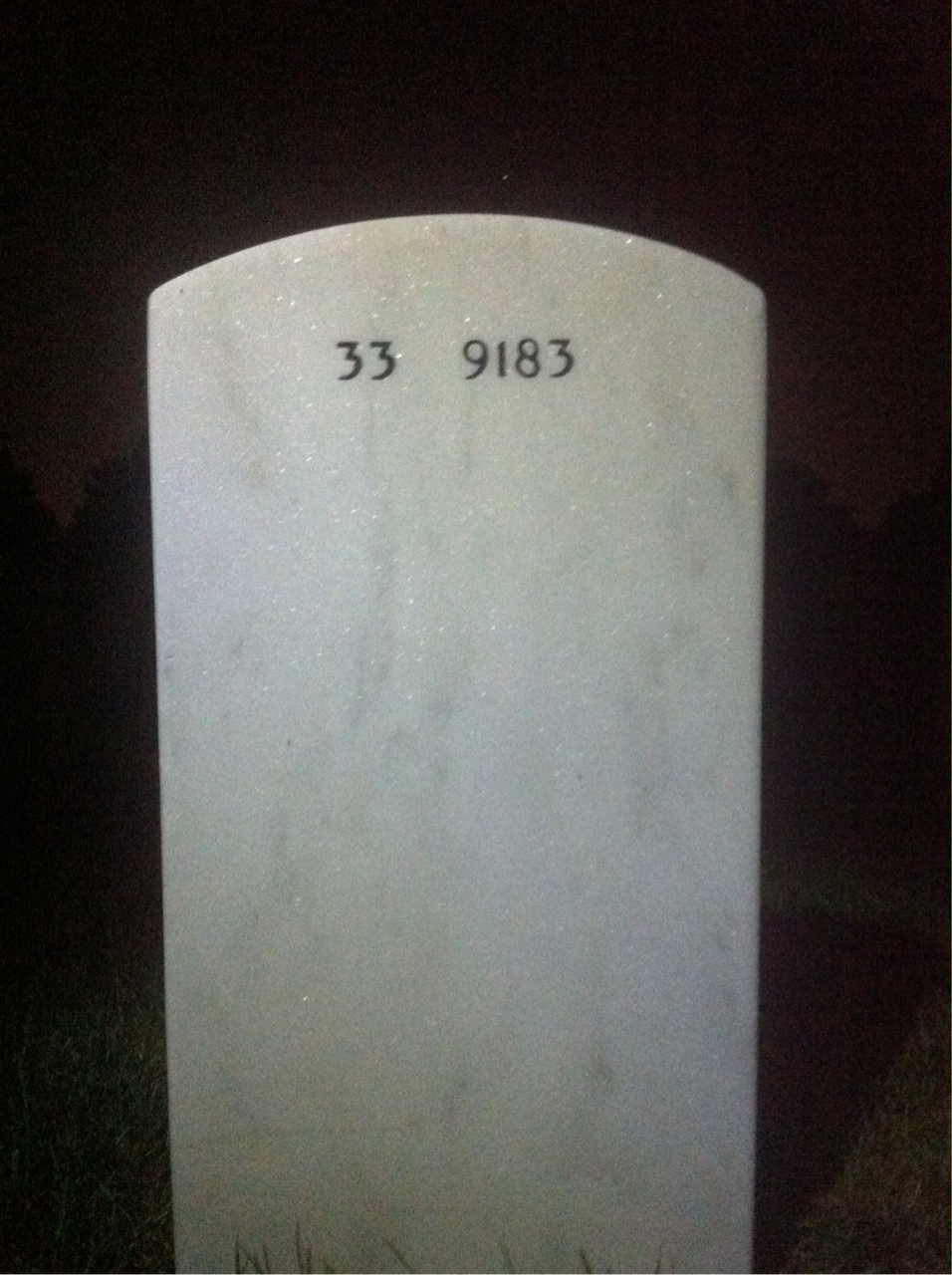 Back of headstone — Warren Macdonald