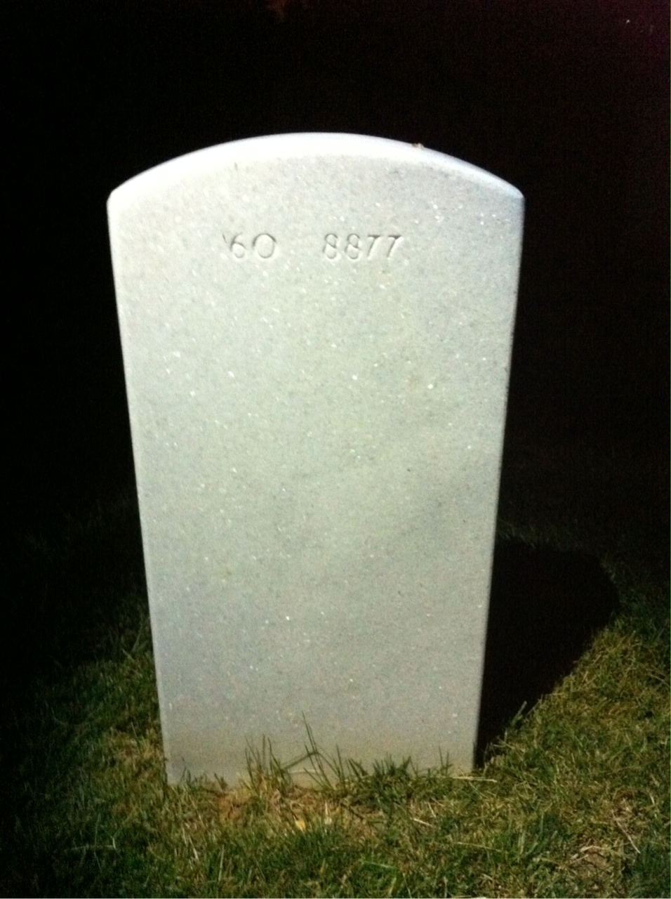 Back of headstone — Peter Gazzano