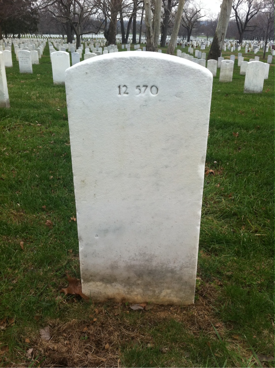 Back of headstone — John Morris