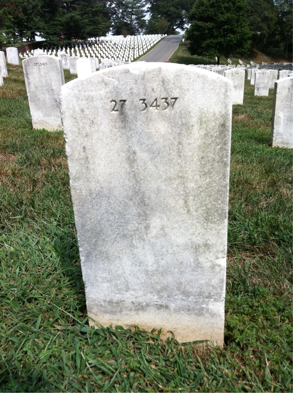 Back of headstone — Nancy Ashton