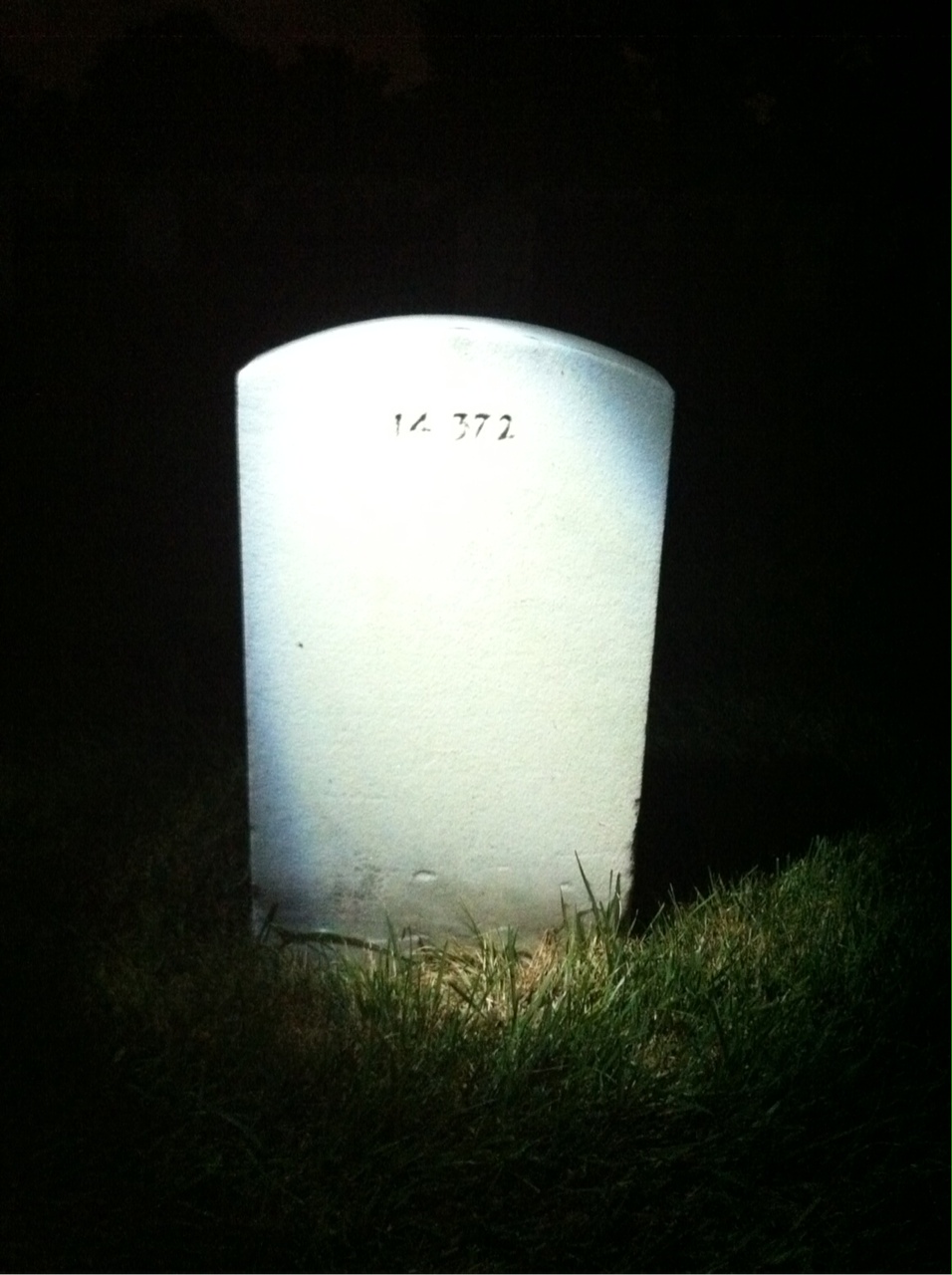 Back of headstone — Christ Bacalis