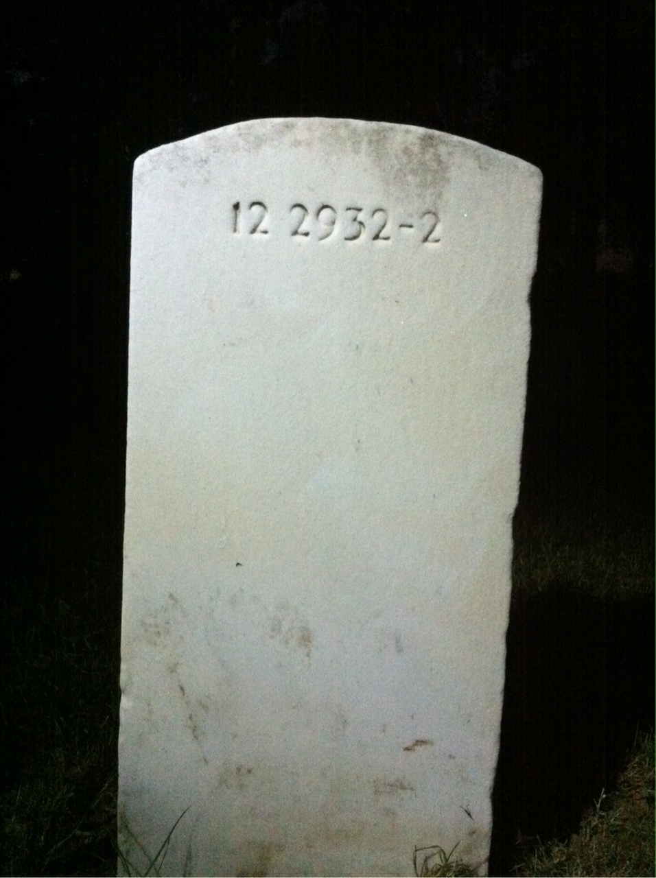 Back of headstone — Henry Adler