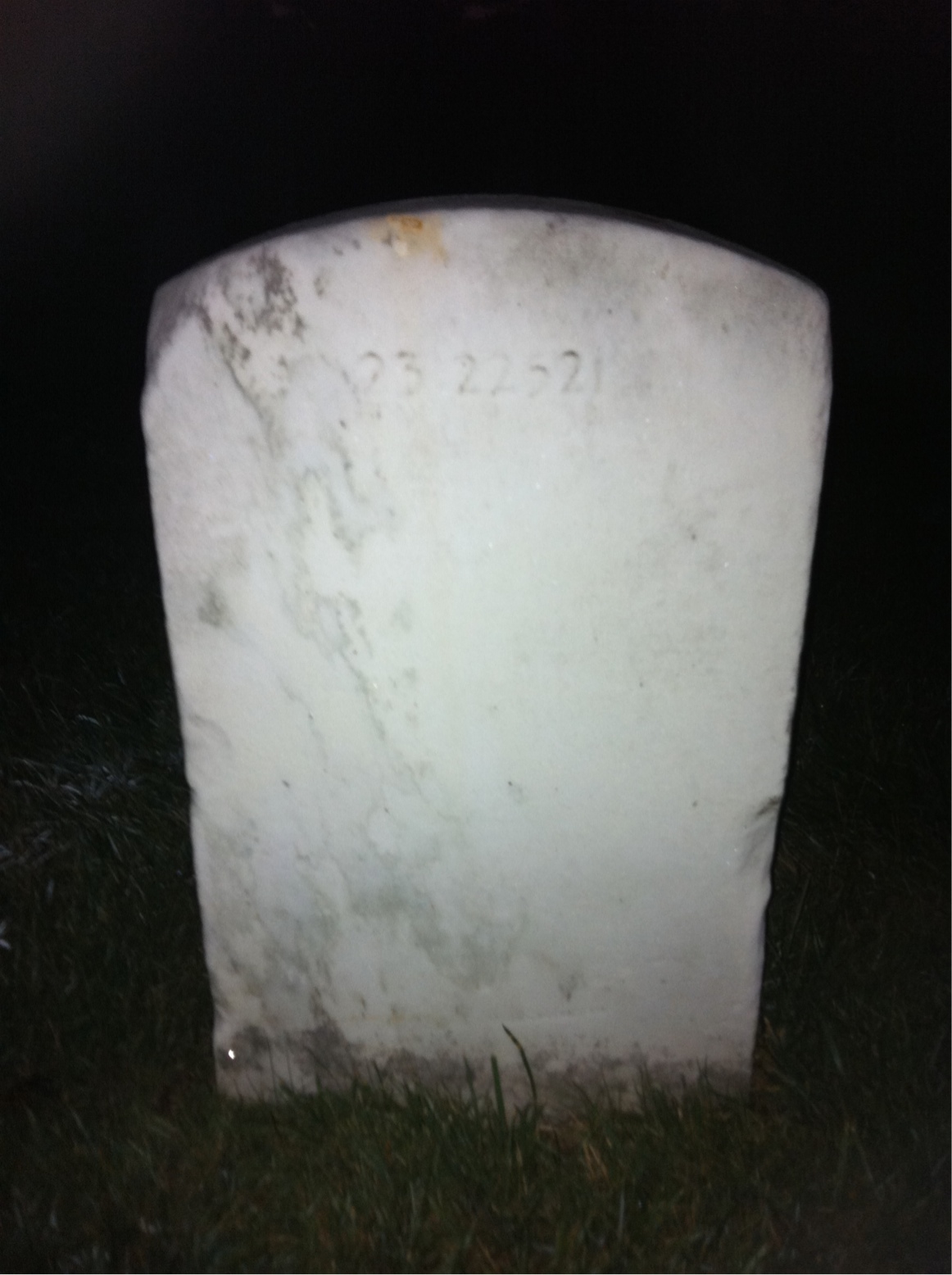 Back of headstone — Trezzvant Anderson