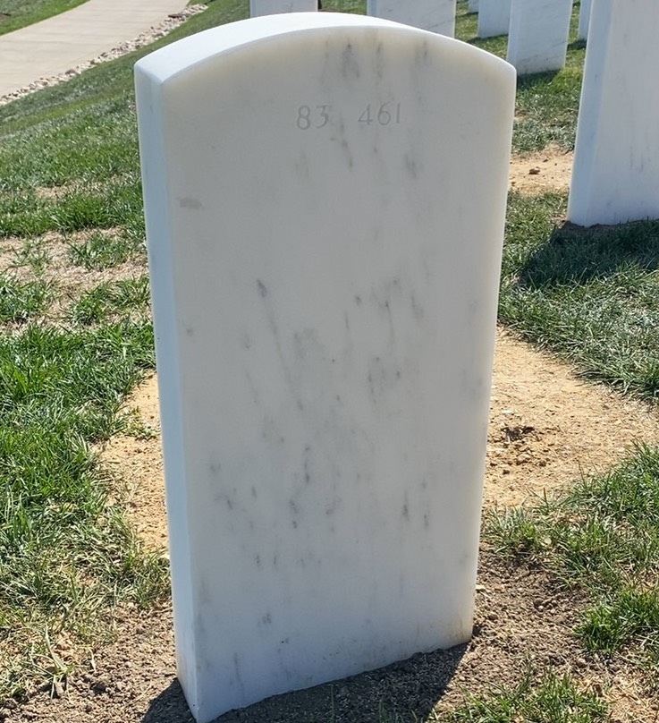 Back of headstone — William Speight