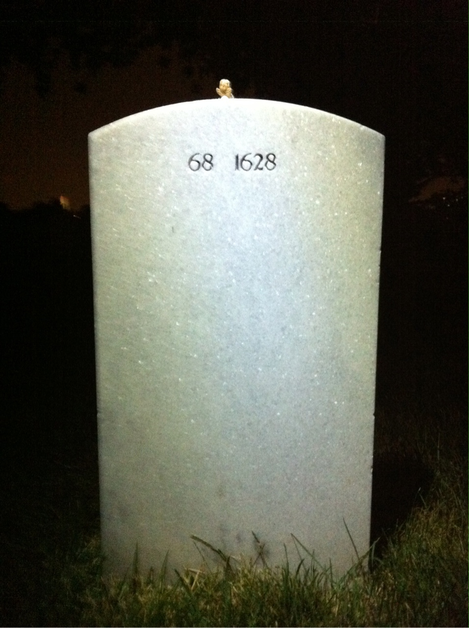 Back of headstone — Samuel Balladares