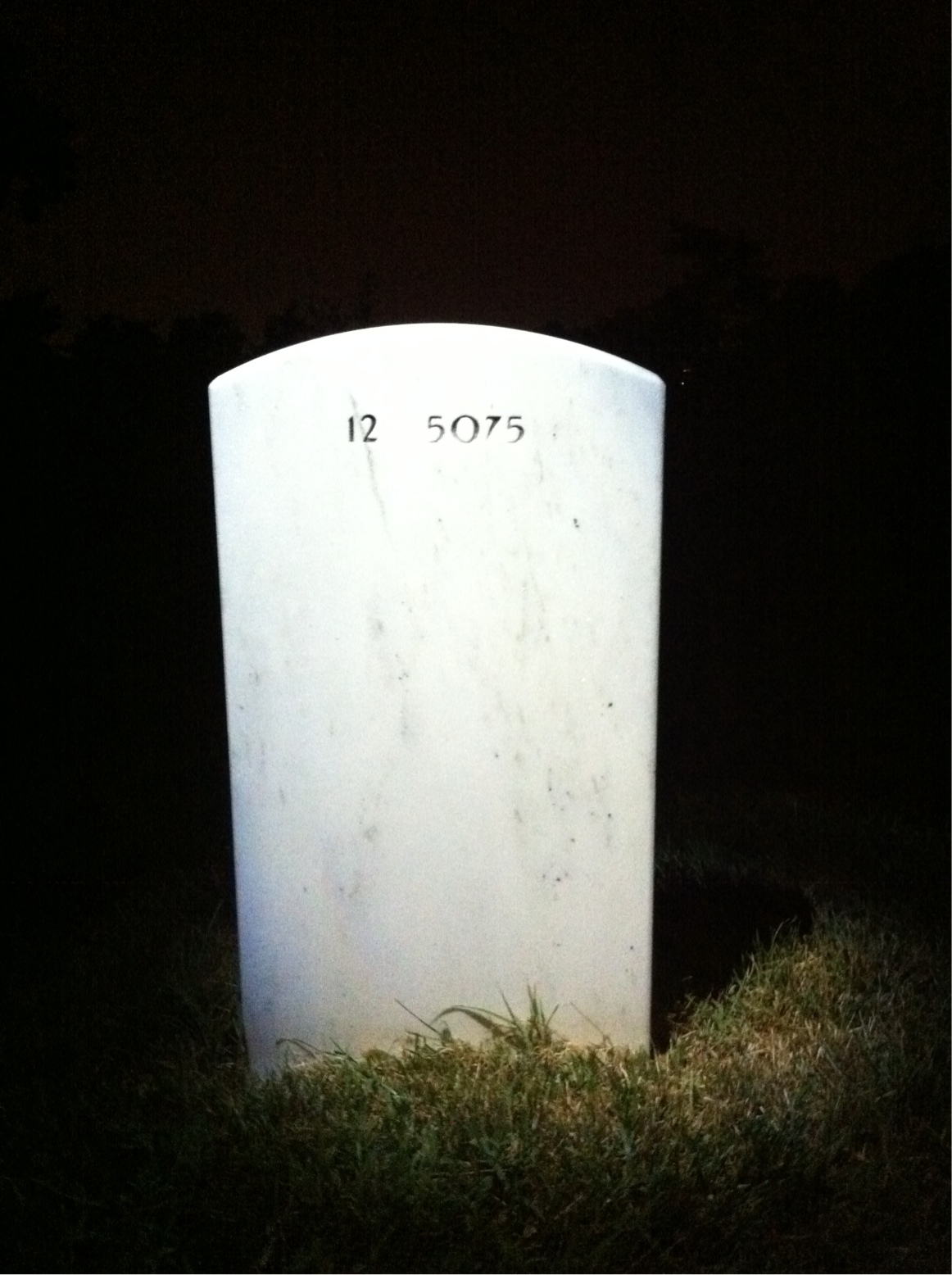 Back of headstone — Richard Moore