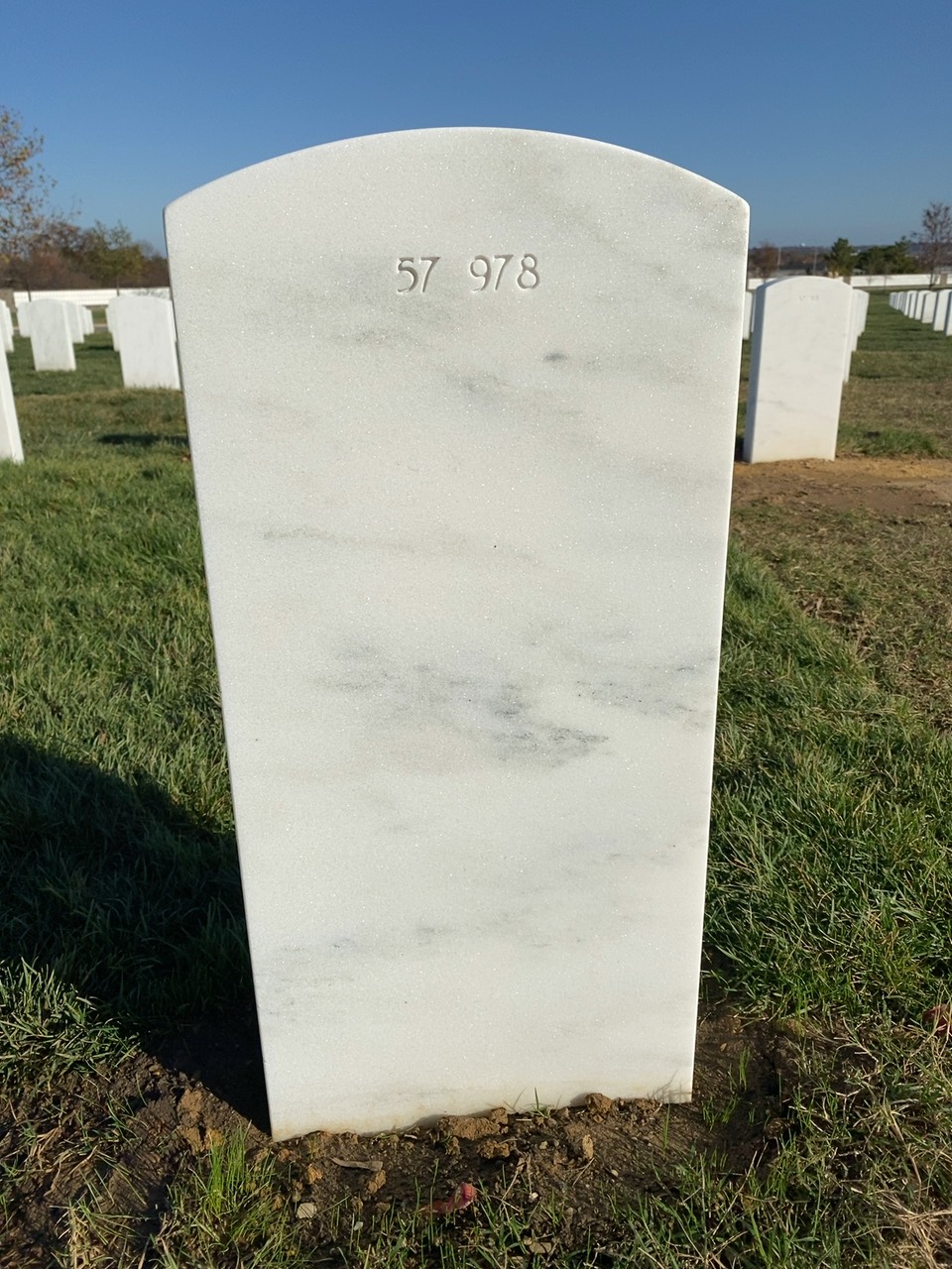 Back of headstone — Charles Misak