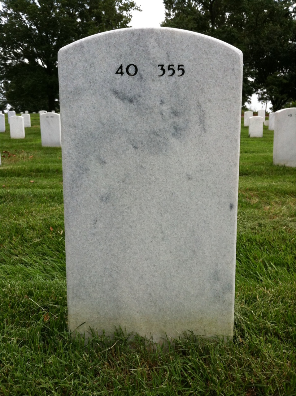Back of headstone — Branko Stupar