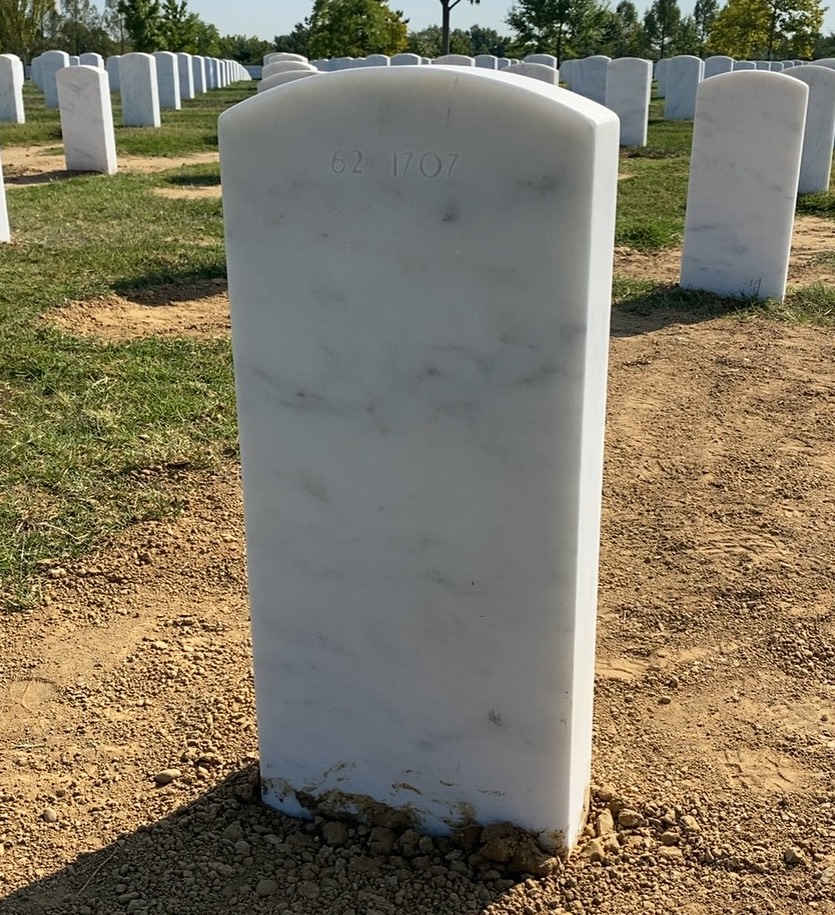 Back of headstone — Stephen Auldridge