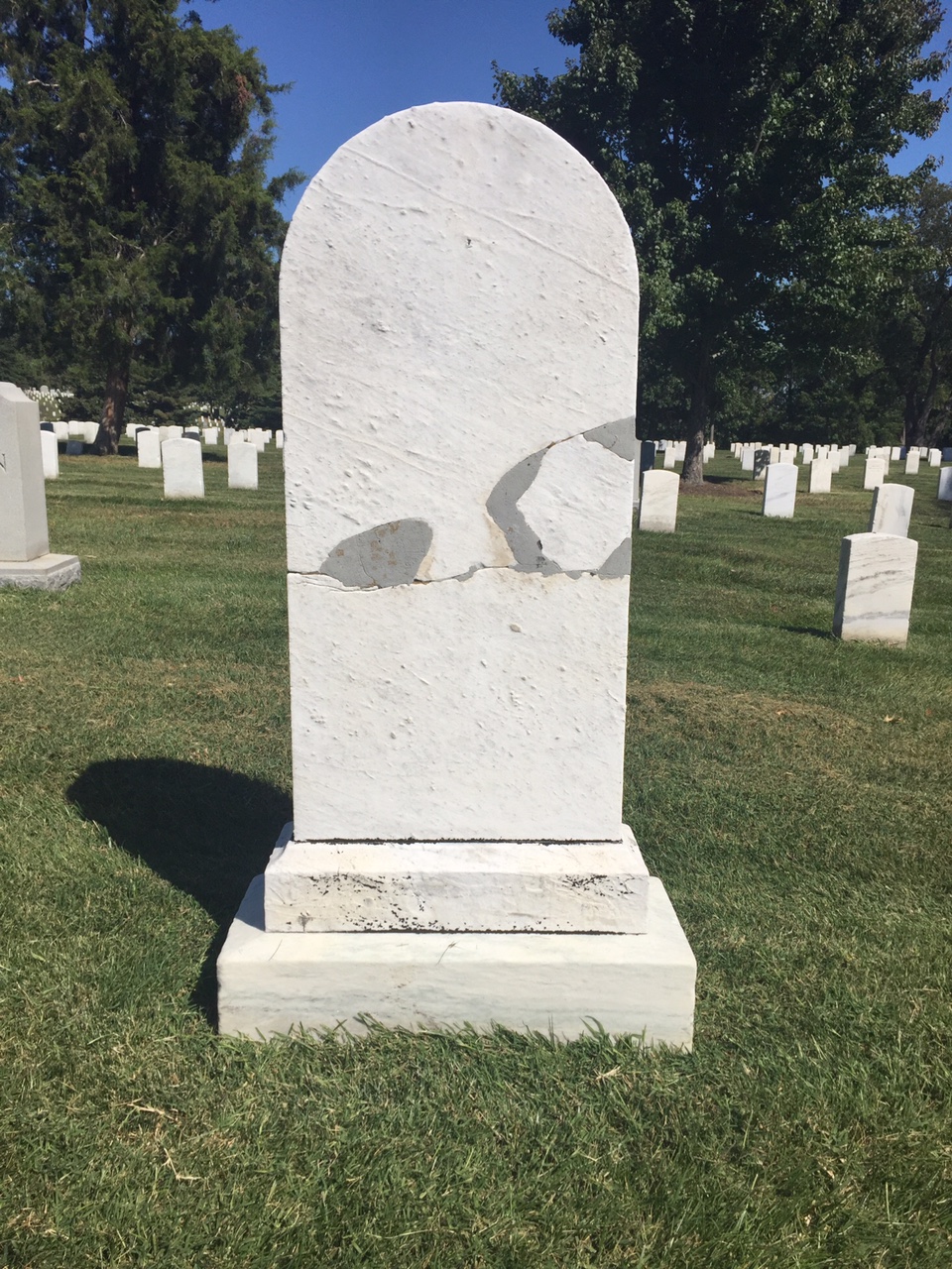 Back of headstone — Henry Astel