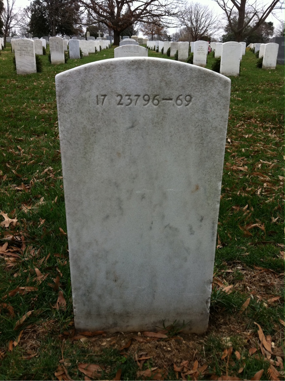 Back of headstone — Thomas Bahel