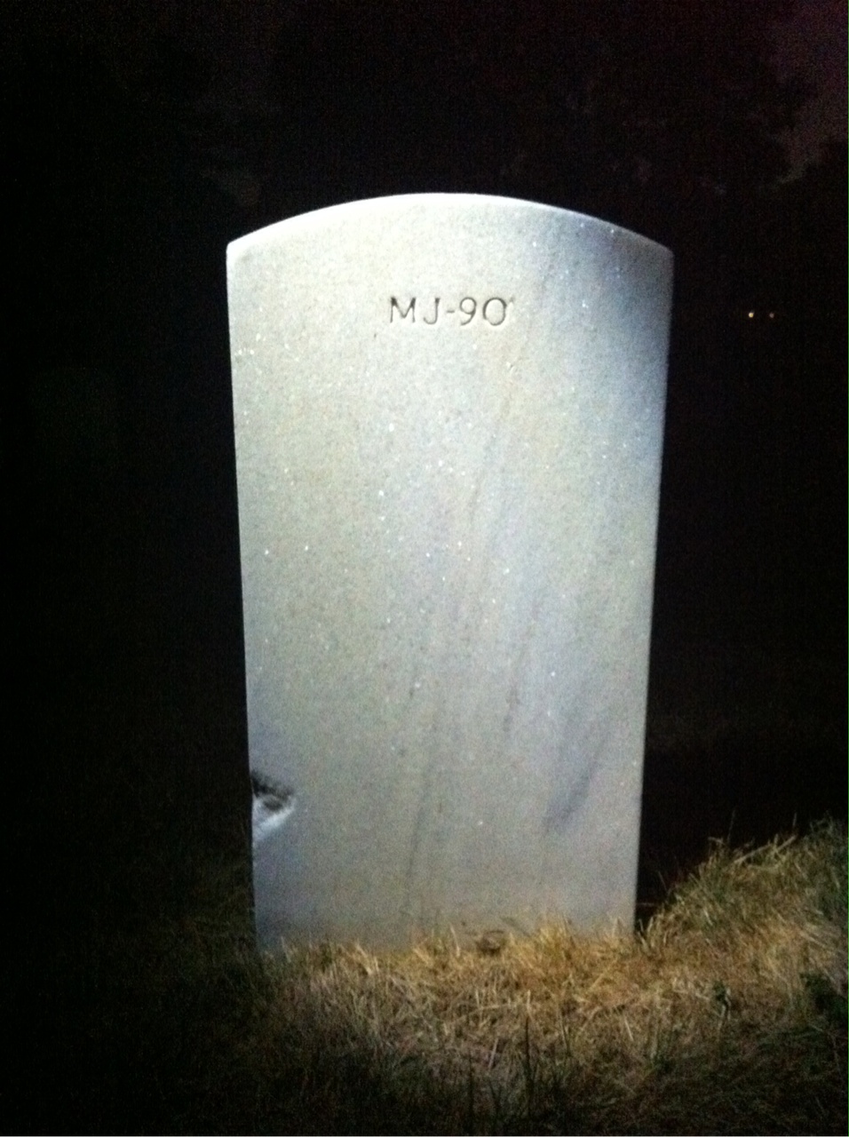 Back of headstone — William E Craig