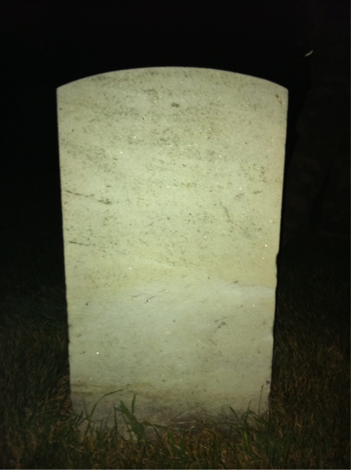 Back of headstone — George Mcintosh