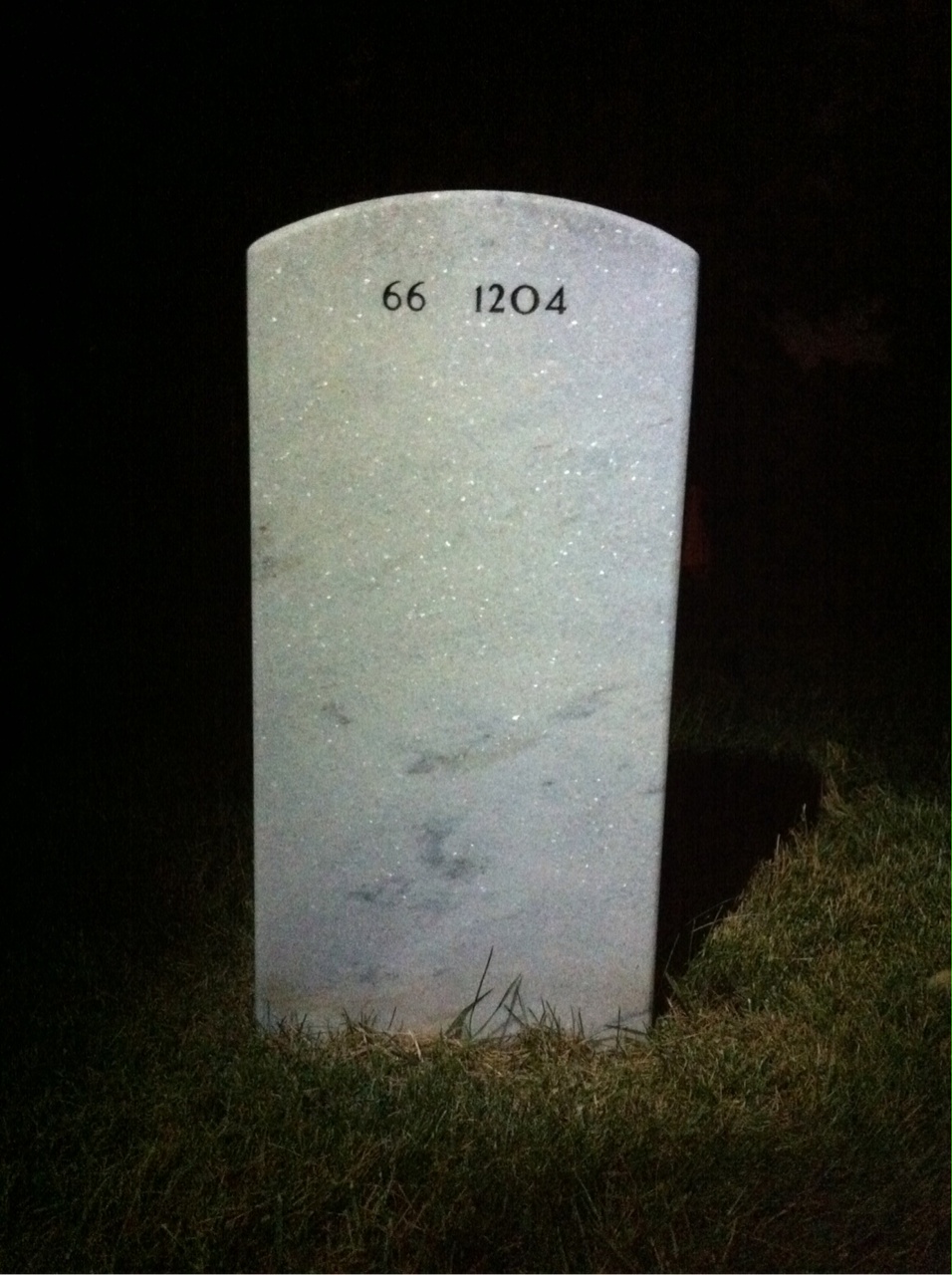 Back of headstone — Norbert Grabowski