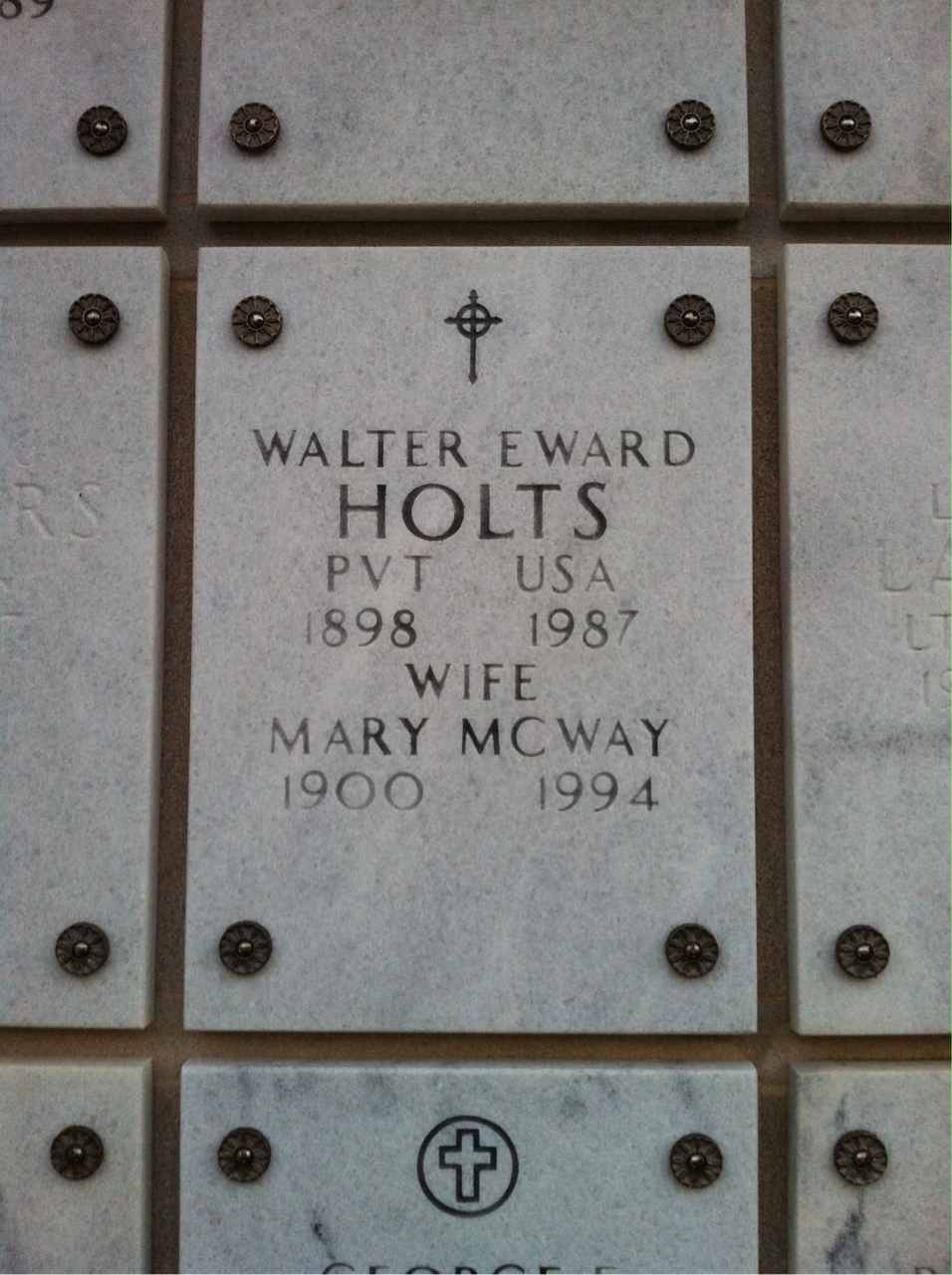 Walter E Holts