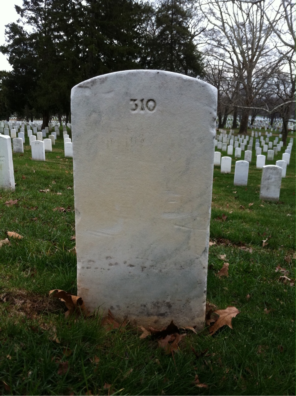Back of headstone — John Altman