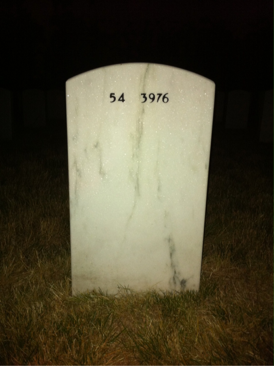 Back of headstone — James Murray