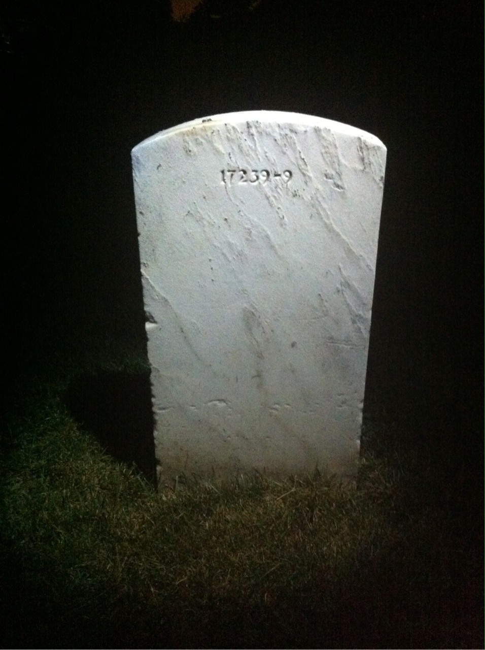 Back of headstone — Alfred Aniksdal