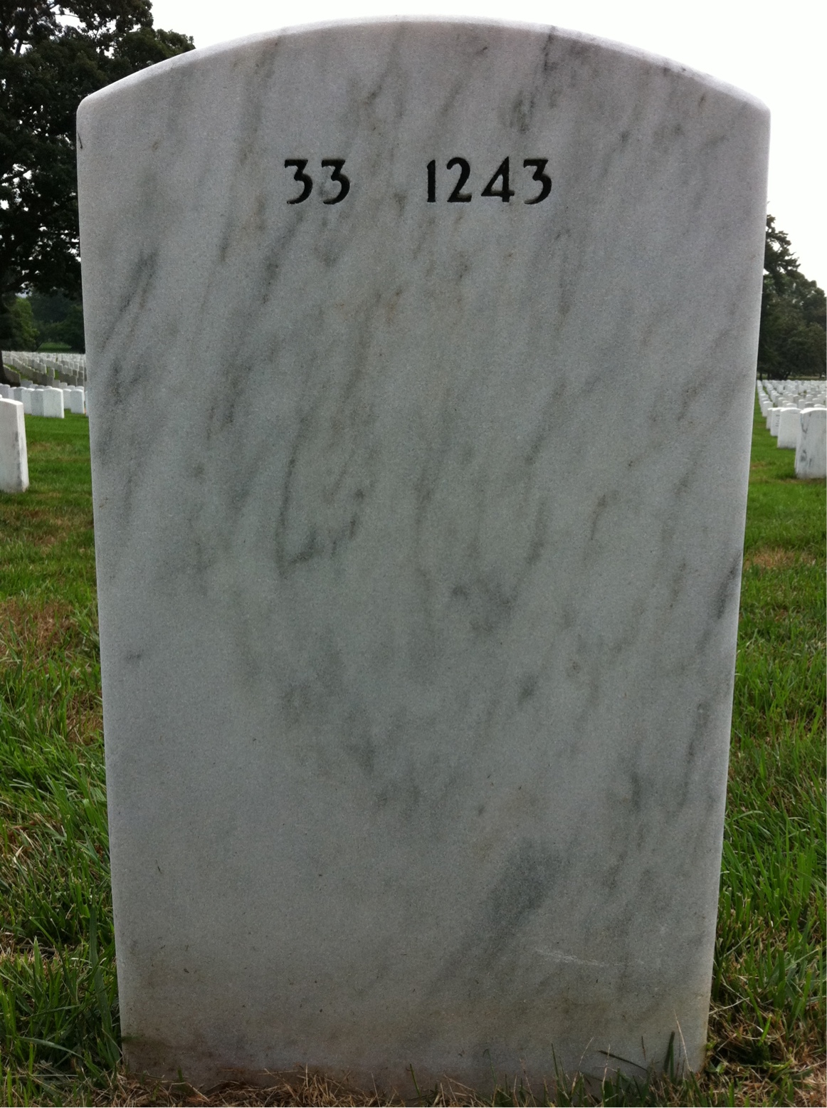 Back of headstone — William Drummond Brown