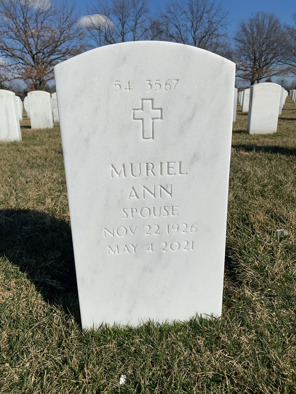 Back of headstone — Charles Hanson