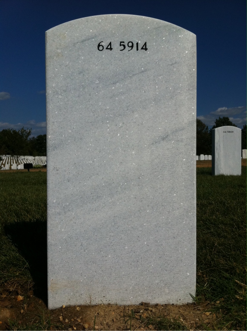 Back of headstone — Thomas Morley
