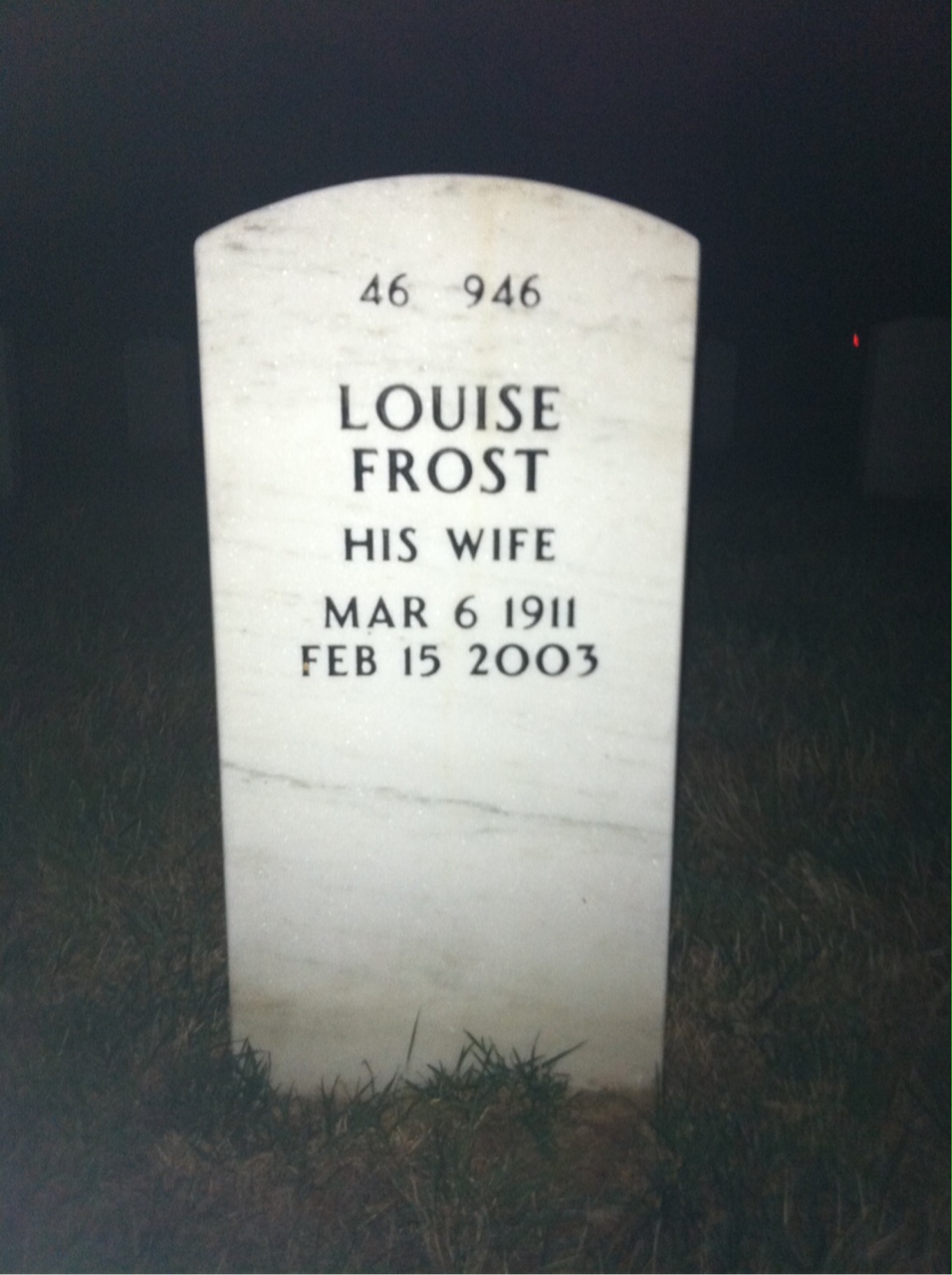 Back of headstone — Walter Seager