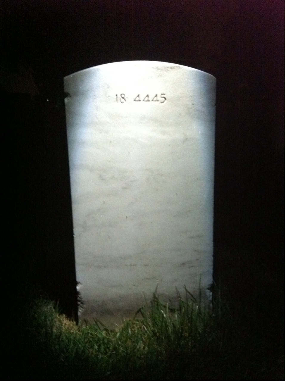Back of headstone — Herbert Benton