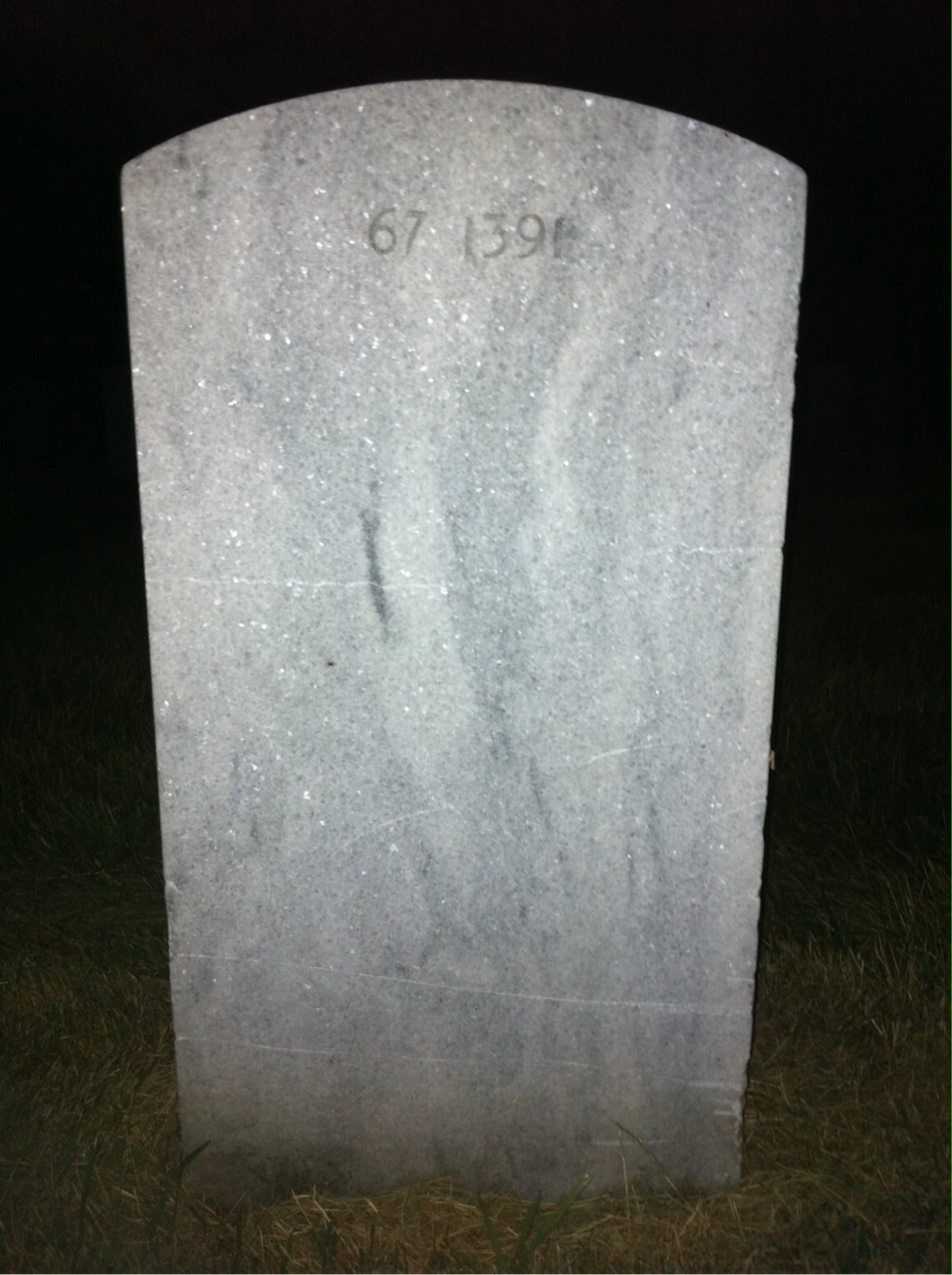 Back of headstone — Julius Meltzer