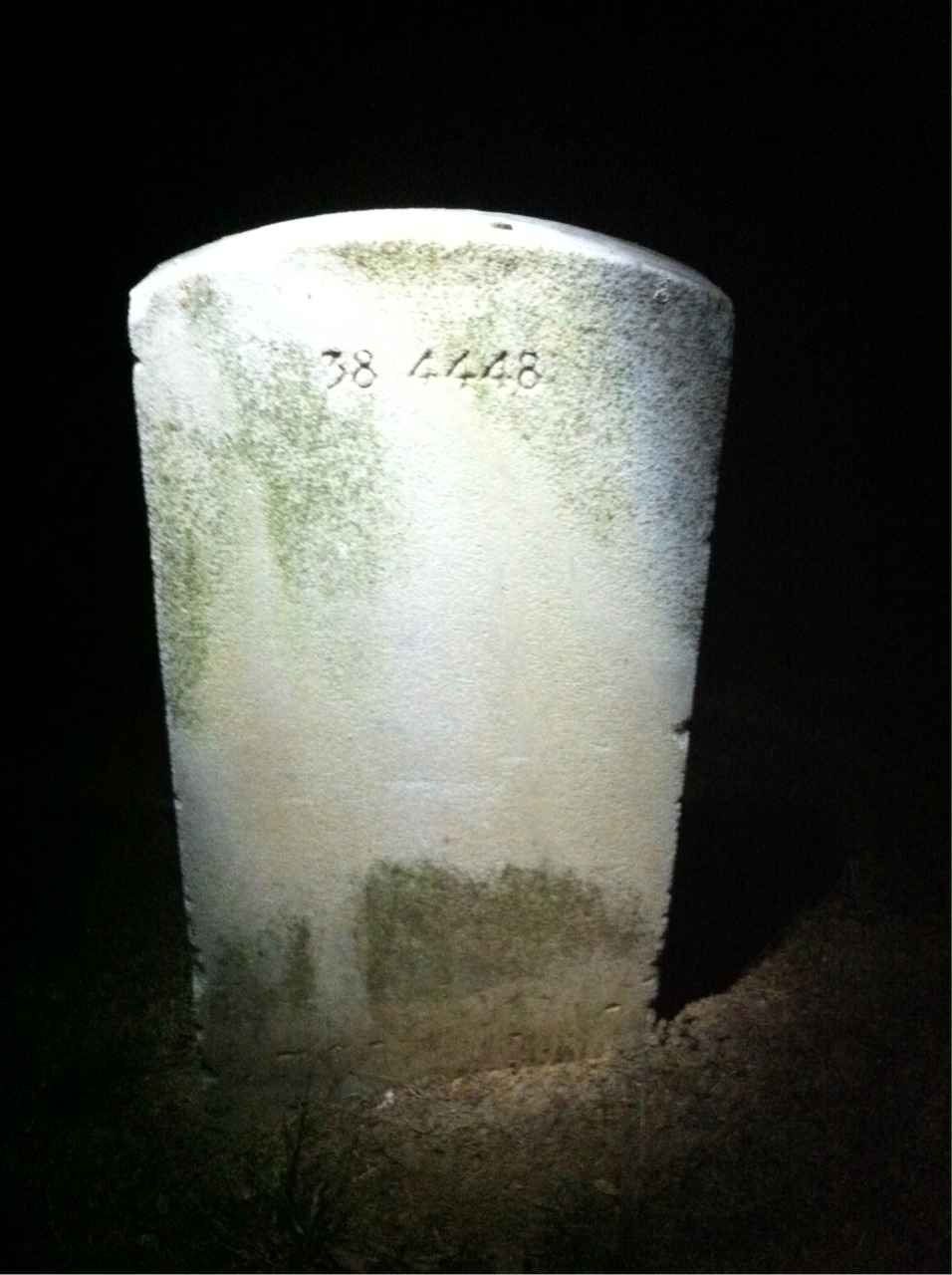 Back of headstone — Axel Benson