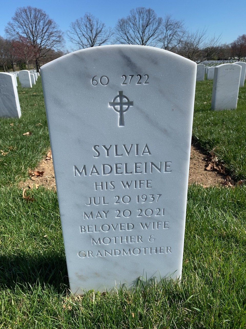 Back of headstone — Walter John Butler