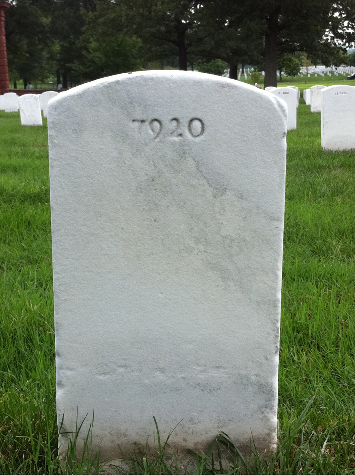 Back of headstone — Joseph Boughamer
