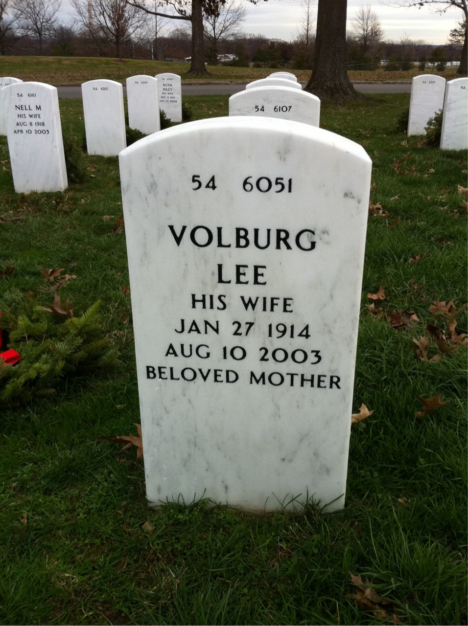 Back of headstone — Lewis Kendrick