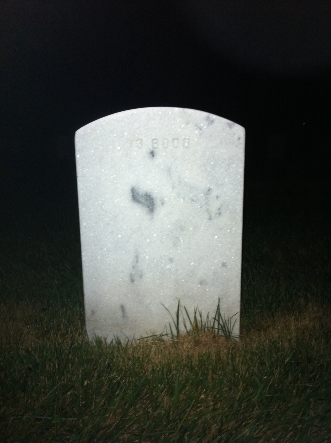 Back of headstone — Aaron Abrams