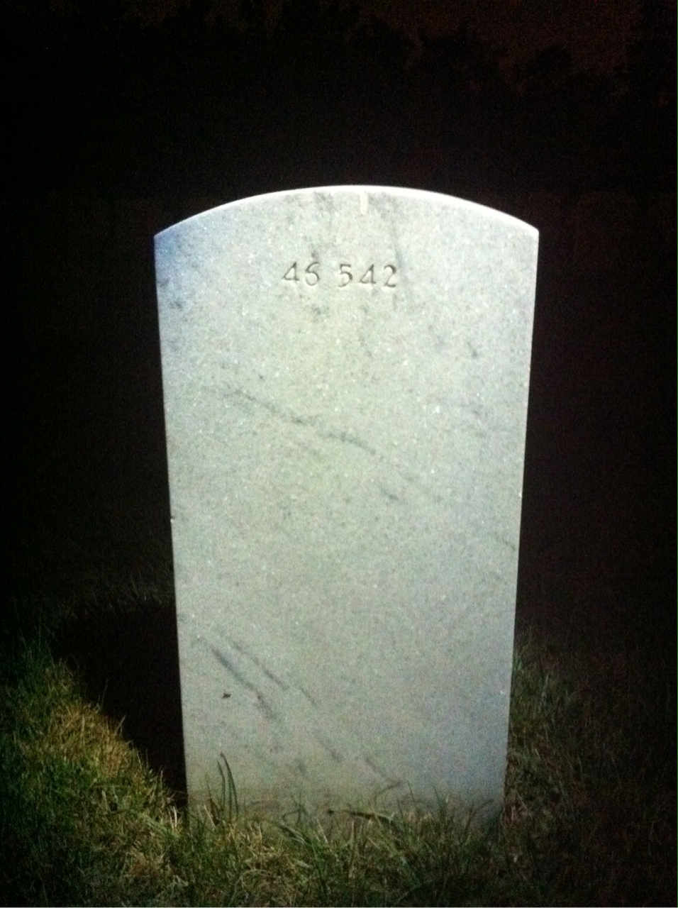 Back of headstone — Celestine Cox