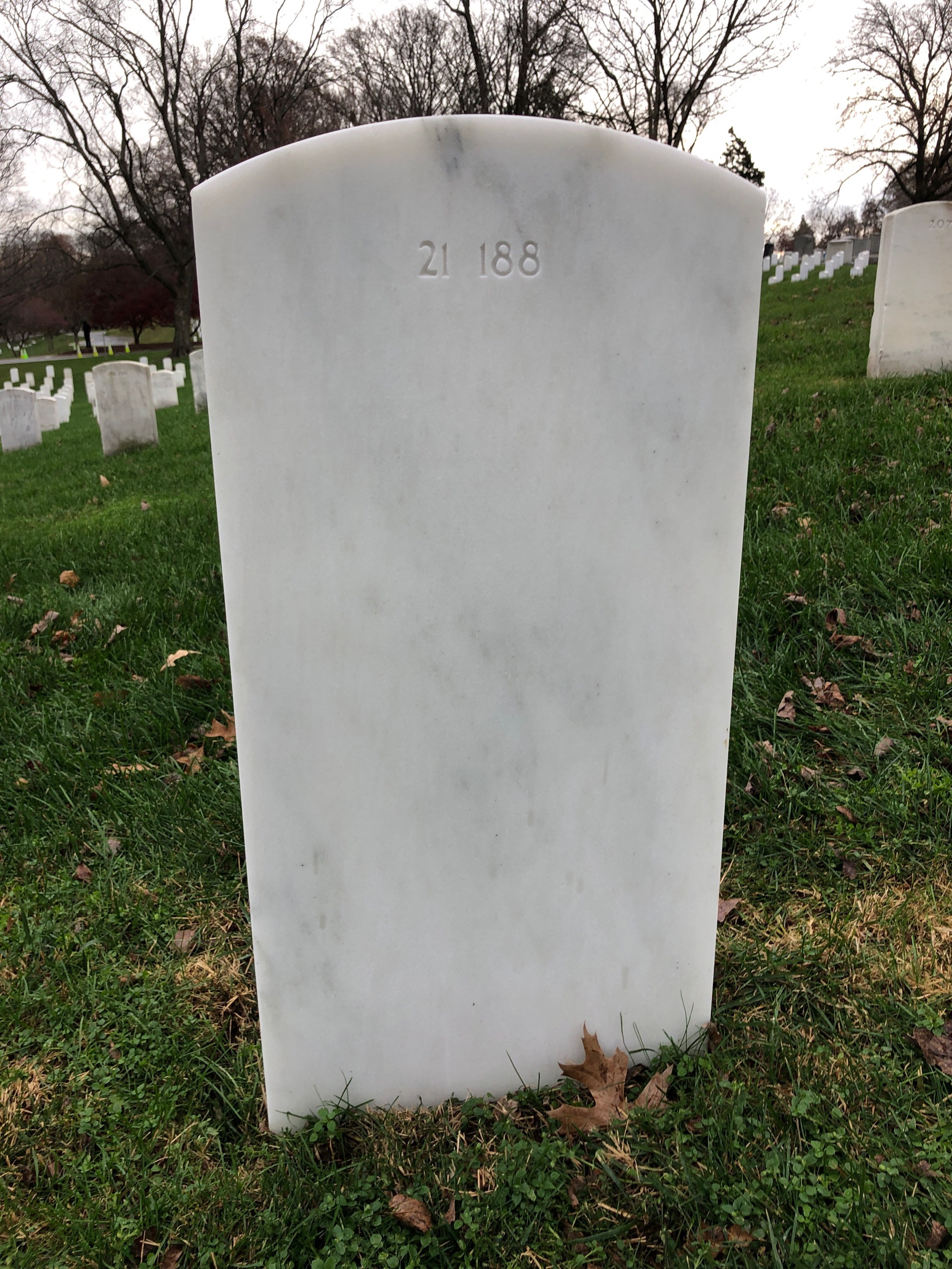 Back of headstone — Bertha Morgan