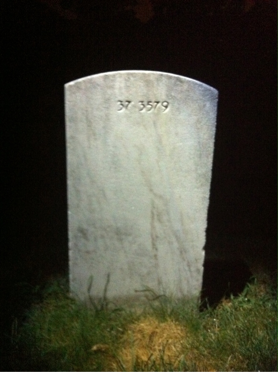 Back of headstone — Mildred Morecock