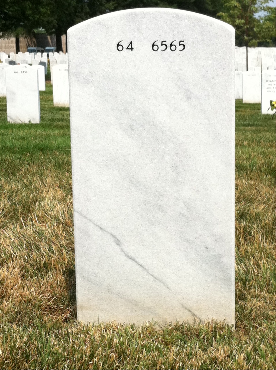 Back of headstone — Henry Schroeder