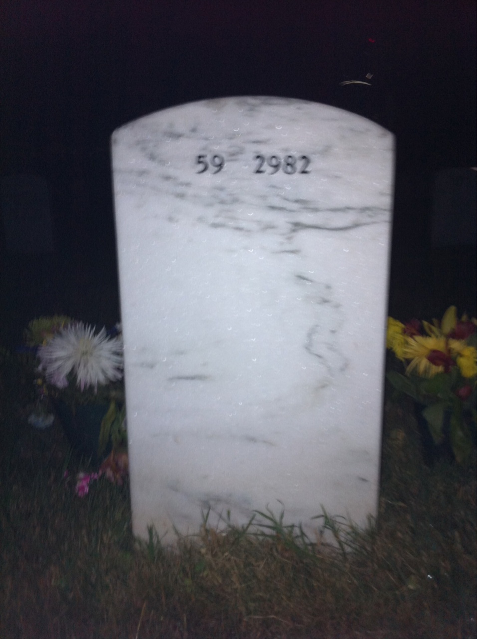 Back of headstone — Timothy Hulick