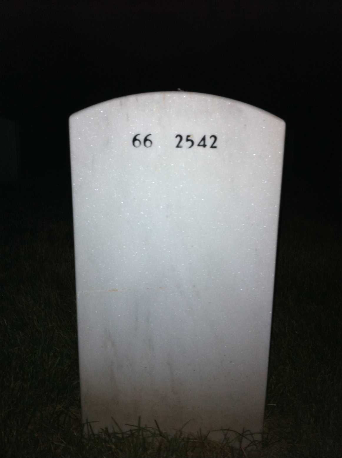 Back of headstone — Stanley Pryzby