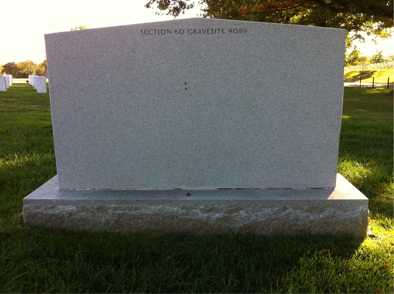 Back of headstone — Dixie Parker