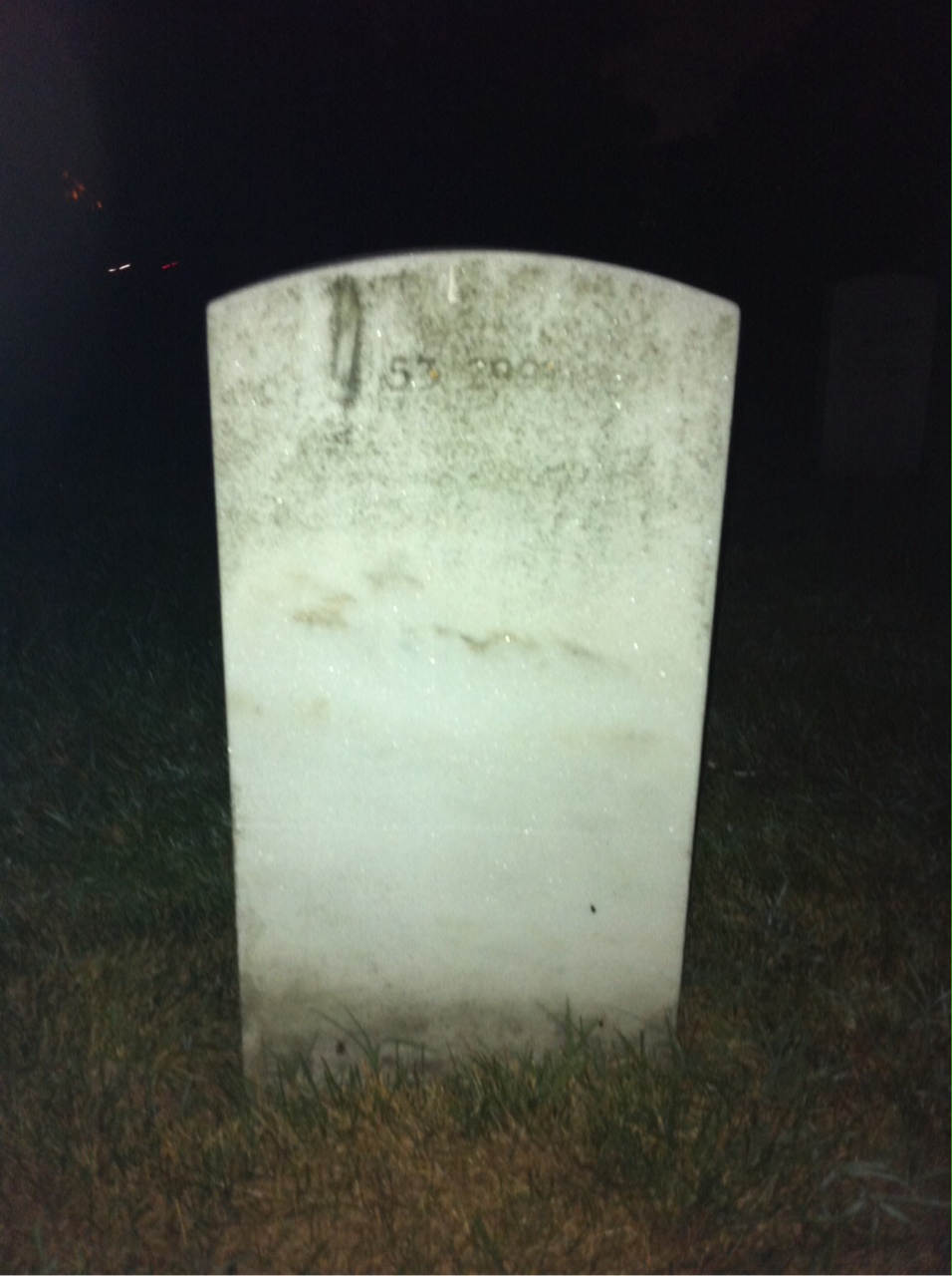 Back of headstone — William F Norman