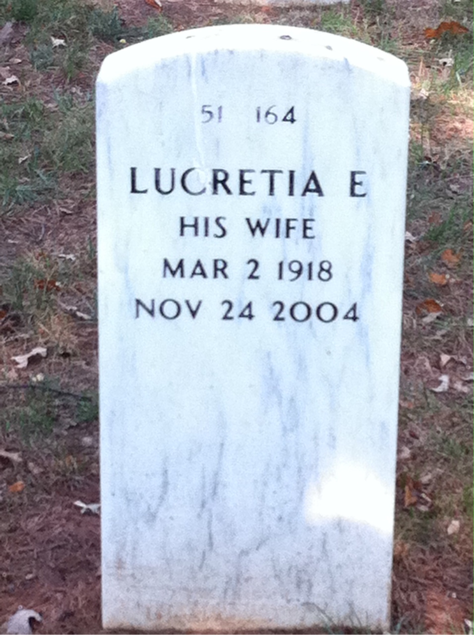 Back of headstone — Josephus Colvin