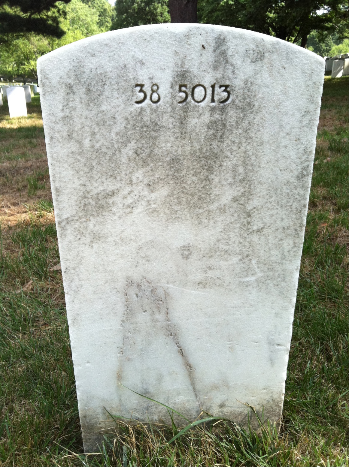 Back of headstone — George Morlock