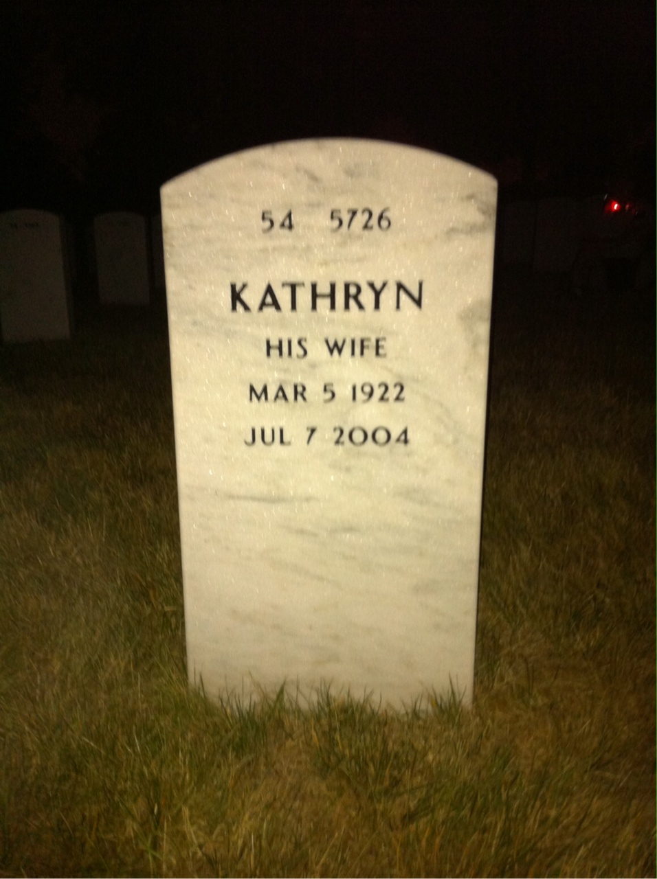 Back of headstone — Billy Divine