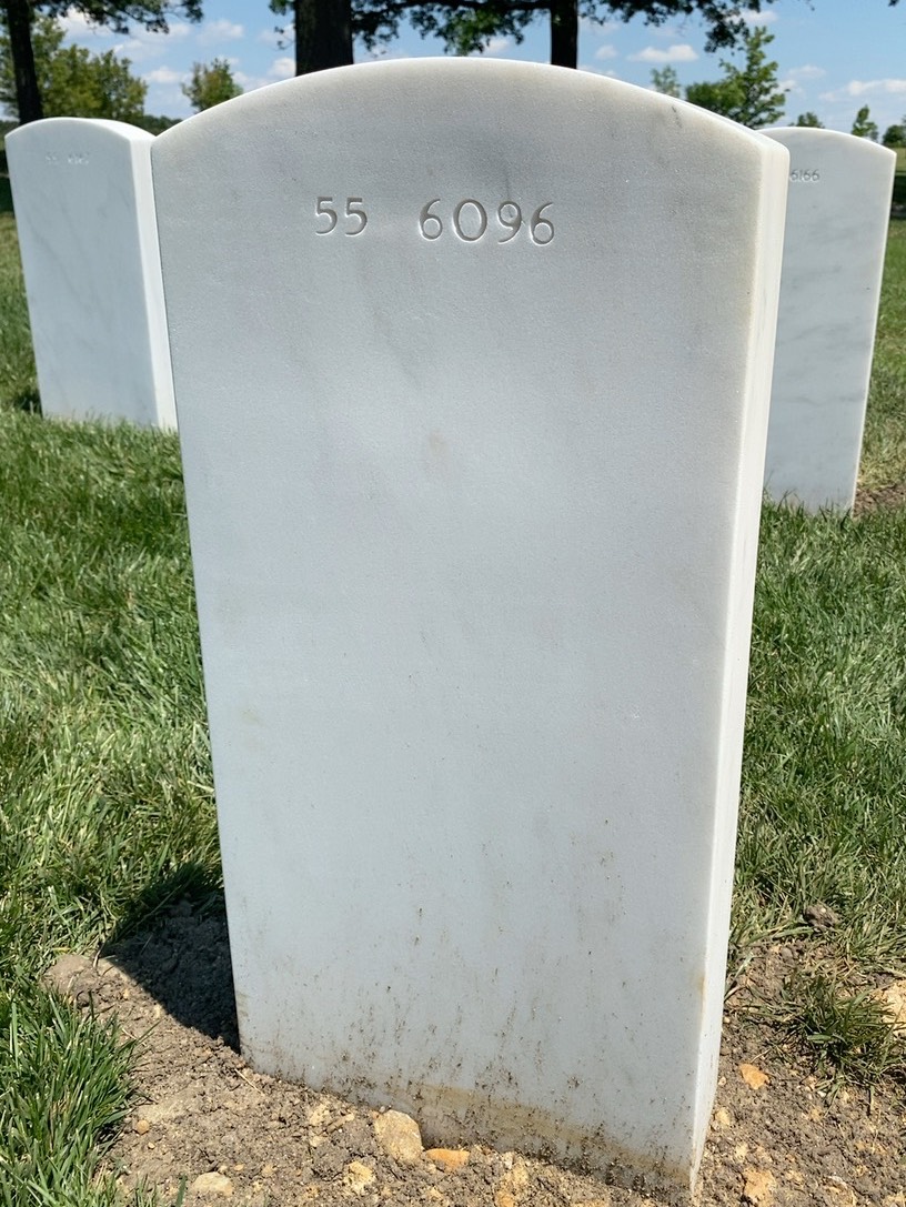 Back of headstone — William Edward Hutchison