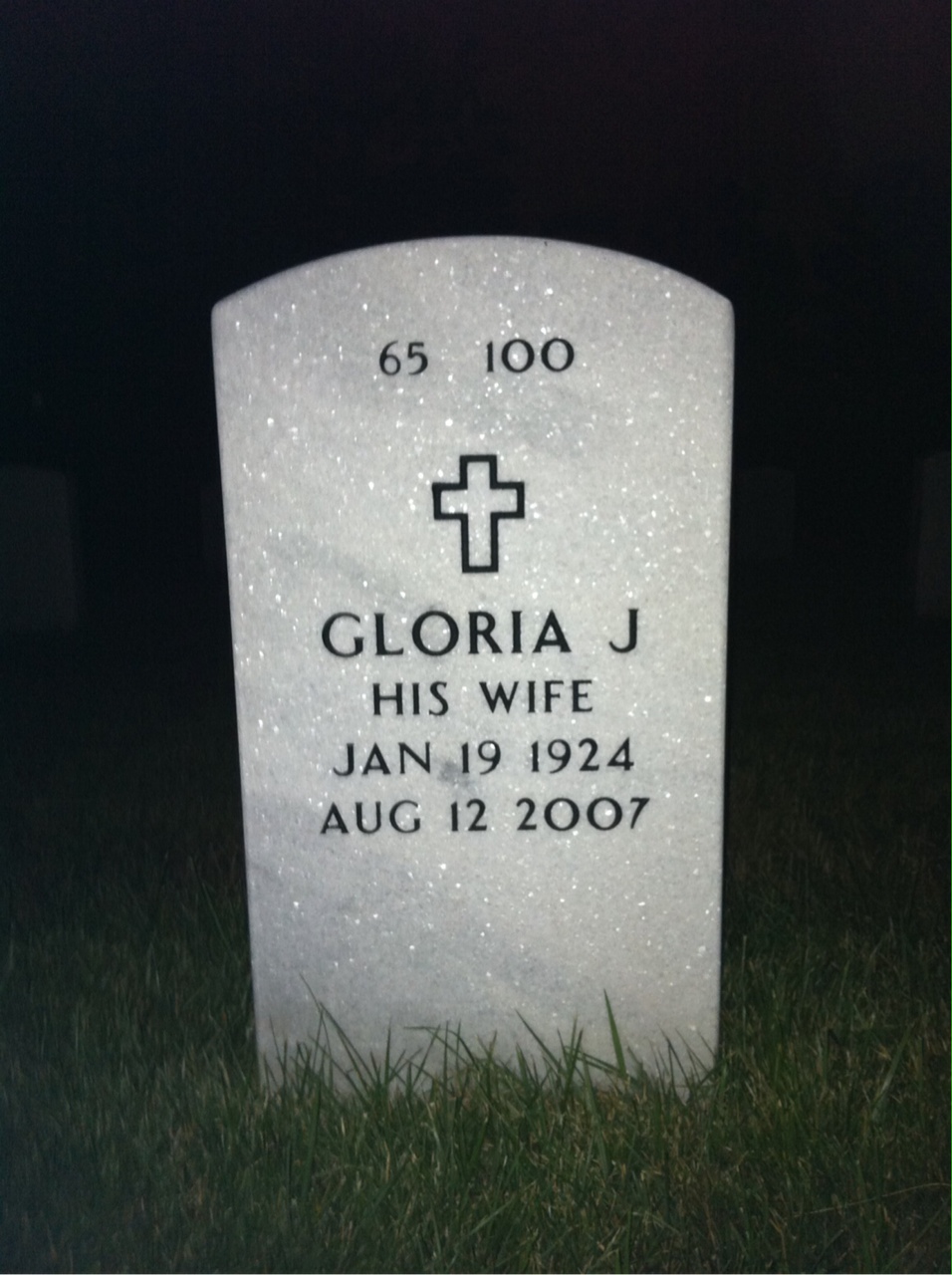 Back of headstone — Alfred Fierke