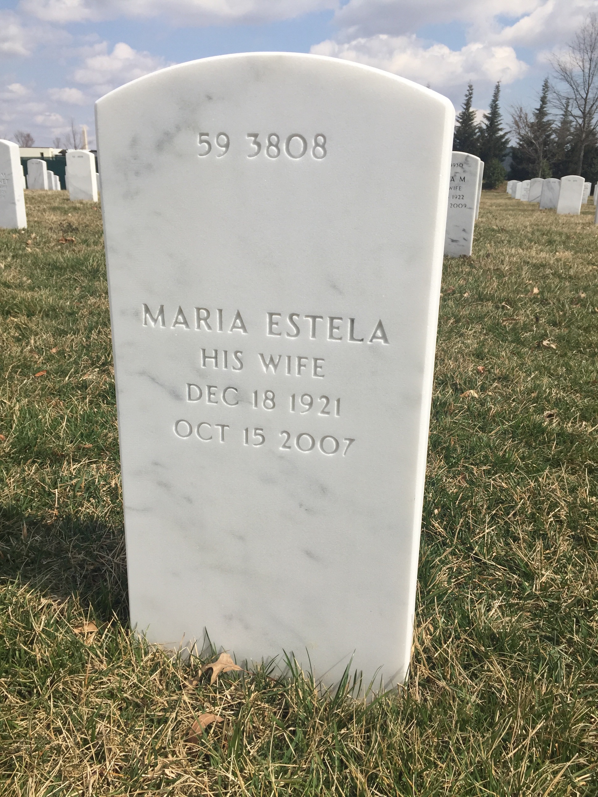 Back of headstone — Kenneth Garst