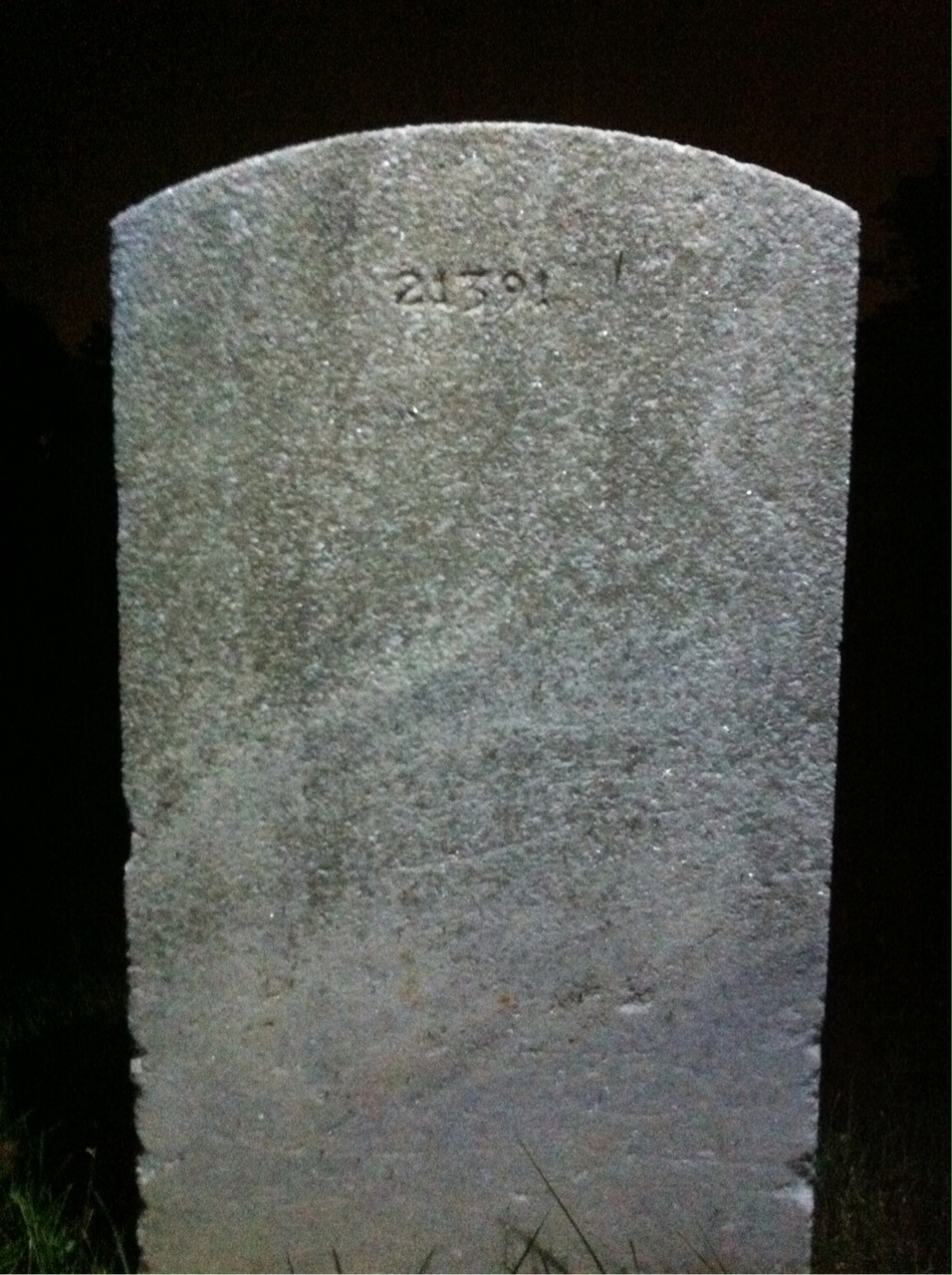 Back of headstone — Segundo Abad